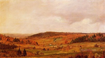 秋のシャワーの風景 ハドソン川 フレデリック・エドウィン教会 Oil Paintings
